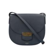 Pre-owned Leather celine-bags Celine Vintage , Blue , Dames