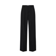 Chino broek van lichte wol Iceberg , Black , Dames