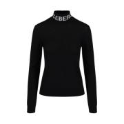 Merino Mock-neck sweater Iceberg , Black , Dames