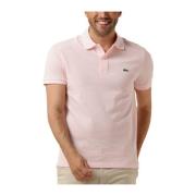 Heren Polo & T-shirt, Trendy Roze Polo Lacoste , Pink , Heren