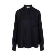 Jacquard viscose shirt met slangenontwerp Iceberg , Black , Dames