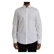 Wit Katoenen Formeel Shirt Sicilia Dolce & Gabbana , White , Heren