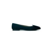 Suède Ballerina met Accessoire Prosperine , Black , Dames