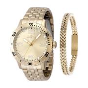 Gouden Wijzerplaat Quartz Horloge - Specialty Collectie Invicta Watche...