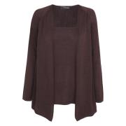 Tussa, zijden gebreide vest in aubergine Cortana , Purple , Dames