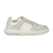 Witte Polyester Vetersneaker Tommy Hilfiger , White , Dames