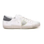 Parijs Wit Kalfsleren Sneakers Philippe Model , White , Heren