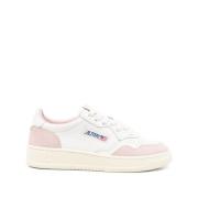 Witte Sneakers met Roze Accenten Autry , White , Dames