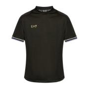 T-shirt met logo Emporio Armani EA7 , Black , Heren