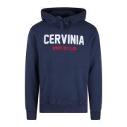 Geborduurde hoodie met pluche interieur MC2 Saint Barth , Blue , Heren