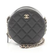 Pre-owned Leather crossbody-bags Chanel Vintage , Black , Dames