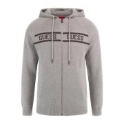 Hoodie met rits - Grijs Guess , Gray , Heren