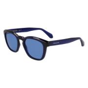 Blauwe Transparante Zonnebril Sf2040Se 432 Salvatore Ferragamo , Blue ...