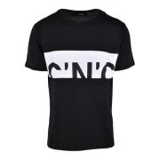 Katoenen T-shirt met CNC-stijl Costume National , Black , Heren