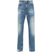 Blauwe Denim Jeans Givenchy , Blue , Heren