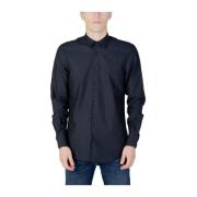 Blauw Katoenen Lange Mouw Shirt Antony Morato , Blue , Heren