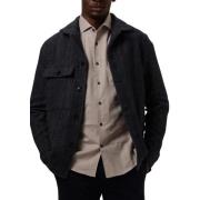 Beige Twill Overshirt voor Heren Profuomo , Blue , Heren