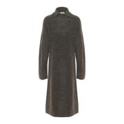 Chocolade Chip Melange Gebreide Jurk Karen by Simonsen , Gray , Dames