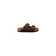 Suede Birko-Flor Sandalen Collectie Birkenstock , Brown , Dames