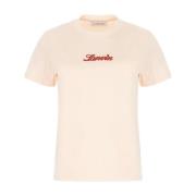 Casual Katoenen T-Shirt voor Mannen Lanvin , Pink , Dames