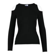 Elegante Gebreide Top Marella , Black , Dames