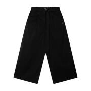 Zwarte Oversize Wijde Pijp Broek 10Days , Black , Dames