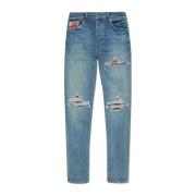 Jeans met patches Amiri , Blue , Heren