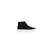 Suede Leren Sneakers Dames Collectie Calvin Klein Jeans , Black , Dame...