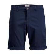 Katoenmix Zomer Shorts met Elastaan Jack & Jones , Blue , Heren