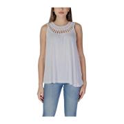 Witte Viscose Tops & T-Shirts Collectie b.young , White , Dames