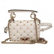 Pre-owned Leather handbags Valentino Vintage , White , Dames