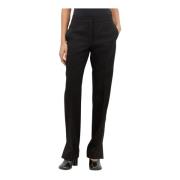 Wol Canvas Maatwerk Broek Jil Sander , Black , Dames