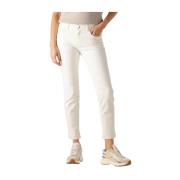 Ecru Skinny Jeans voor Dames Closed , Beige , Dames