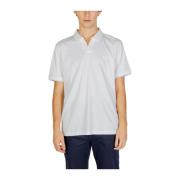 Witte Katoenen Polo Shirt Heren Calvin Klein Jeans , White , Heren