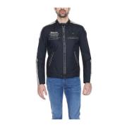 Zwarte Casual Jas Lente/Zomer Collectie Blauer , Black , Heren