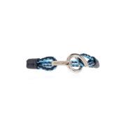 Leren armband Salvatore Ferragamo , Blue , Heren