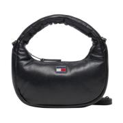 Zwarte Polyurethaan Handtas Vrouwen Collectie Tommy Jeans , Black , Da...