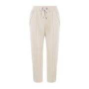 Lichtbeige Joggingbroek Brunello Cucinelli , Beige , Dames