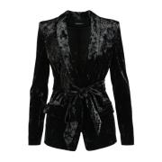 Zwarte Blazer voor Vrouwen Patrizia Pepe , Black , Dames