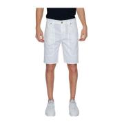 Witte katoenen Bermuda shorts Jeckerson , White , Heren