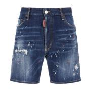 Stijlvolle Bermuda Shorts voor Mannen Dsquared2 , Blue , Heren