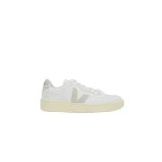 Witte lage leren sneakers Veja , White , Heren