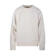 Ronde Hals Sweatshirt in Wit Max Mara , White , Dames