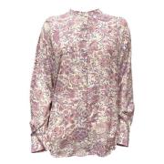 Gedrukte Wijde Blouse met Opstaande Kraag Isabel Marant Étoile , Multi...