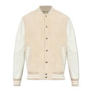 Leren jack in bomberstijl Eleventy , Beige , Heren