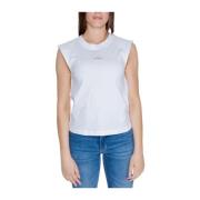 Katoenen Korte Mouw T-shirt Dames Herfst/Winter Calvin Klein Jeans , W...