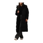 Zwarte Gewatteerde Winterjas Notre-v , Black , Dames