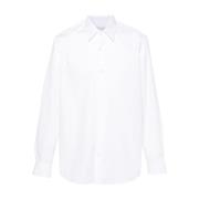 Katoenen Poplin Regular Fit Overhemd Dries Van Noten , White , Heren