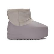 Enkellaarsjes met interne sleehak van suède en leer UGG , Gray , Dames