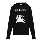 Wollen hoodie Burberry , Black , Heren